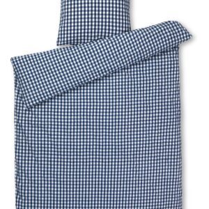 Bæk&Bølge sengetøj - mørkeblå/hvid