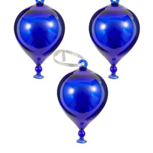 Balloon juleophæng, 3 stk. - Blå