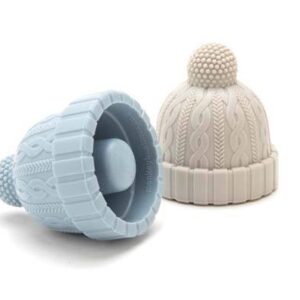 Beanie flaskepropper - blå/grå