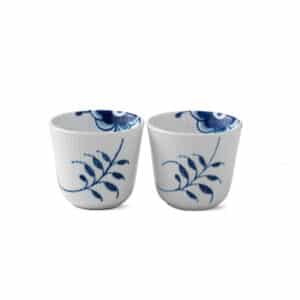 Blå Mega Riflet termokop, 26 cl - 2-pak