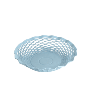 Brødkurv, rund - blå