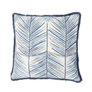 CREATIVE COLLECTION Laval pyntepude, kvadratisk - blå bomuld (L50xB50)