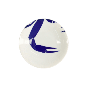 Crab Kawaii tallerken, blå/hvid - Ø13,7 cm.