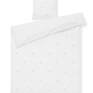Daisy sengetøj - hvid/lys blå