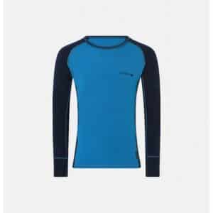 Dovre langærmet undertrøje i blå til herre