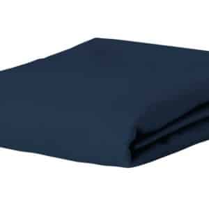 Essenza Satin Faconlagen Marine Blå - 140x200 Halvanden