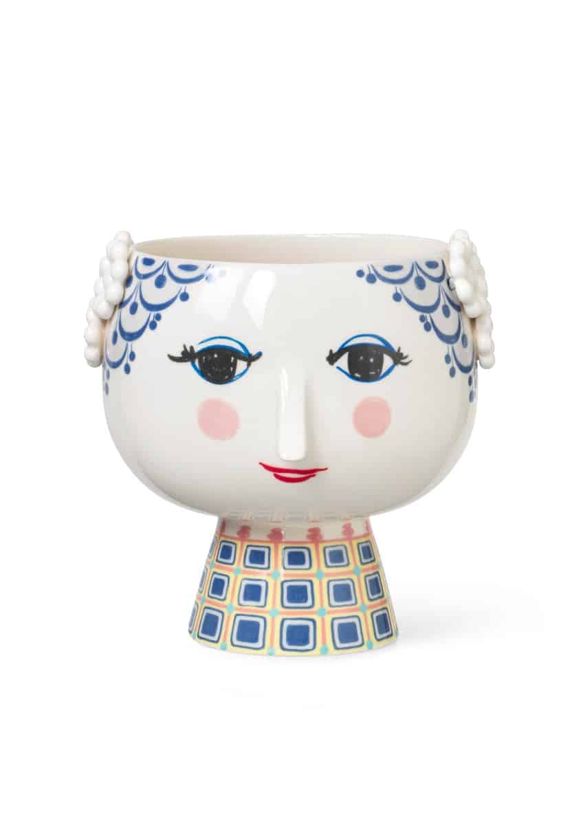 Eva urtepotteskjuler, blå - Ø21 cm.