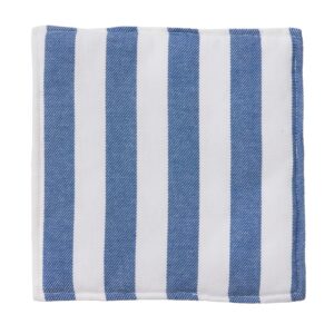 Grydelapper m. denim kant, blå/hvid - 2 stk.