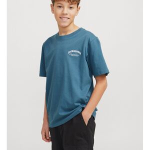 Jack & Jones Junior T-shirt i oceanview blå til drenge