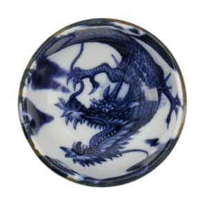Japonism Dragon skål, blå/hvid - 95 ml