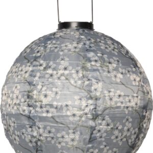 Lanterne m/solar, globe - støvet blå