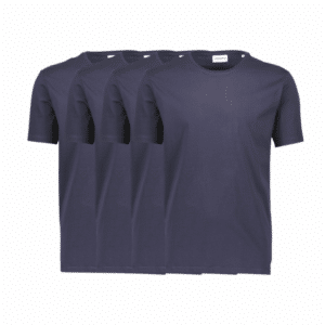 Lindbergh 4pak T-shirts i blå til herre