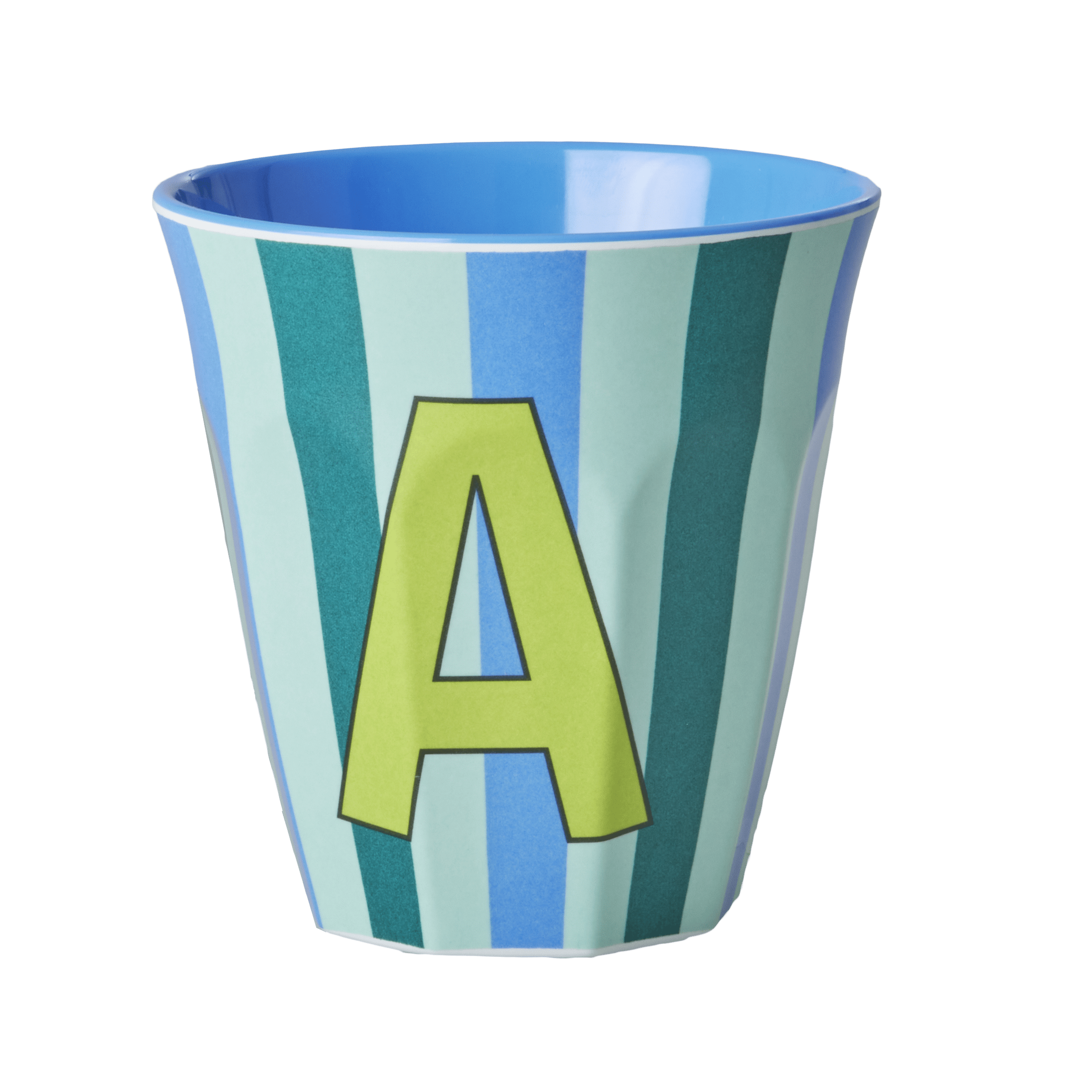 Melamine Alfabet kop, blå mix - 250 ml.