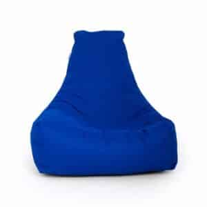 NORDVÄRK Stor udendørs sækkestol - blå polyester