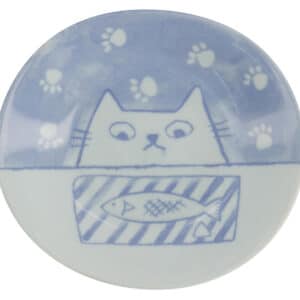 Neko Maruke Cat tallerken, blå - Ø16 cm