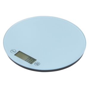 Rund køkkenvægt, blå - Ø18 cm