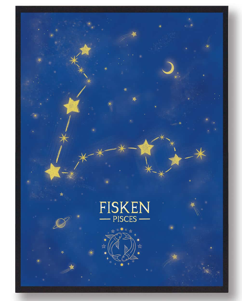 Stjernebillede fisken - blå