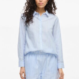 Vicoralina skjorte - blå/hvid stribet