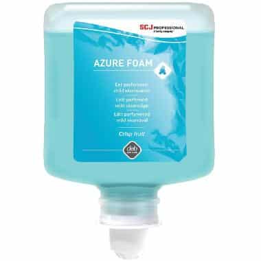 Azure Foam Skumsæbe Crisp Fruit duft, 1 ltr, blå EU Ecolabel & ECARF-certificeret - Sæb - Med farve - Skumsæbe
