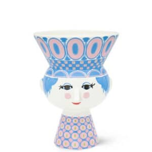 Bjørn Wiinblad Carmen Vase H20 cm blå