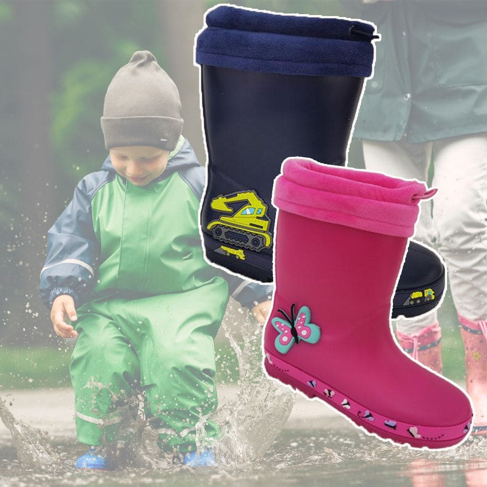 Børne Gummistøvler Røde eller Mørke Blå - Mørkeblå 34