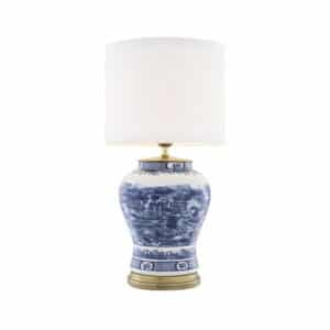 Bordlampe Chinese Blue