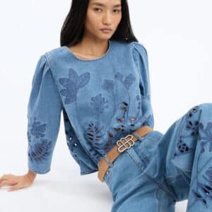 Bramble denimbluse - blå