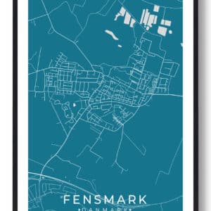 Fensmark by plakat - blå
