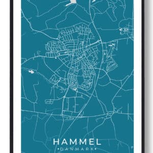 Hammel by plakat - blå