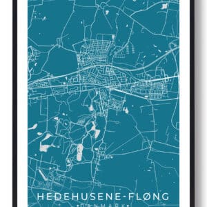 Hedehusene-Fløng by plakat - blå