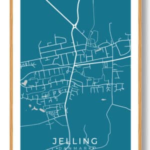 Jelling by plakat - blå