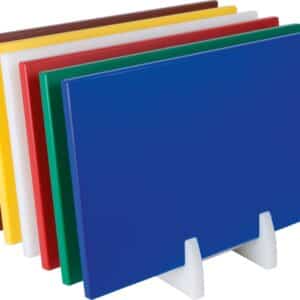 SARO polyethylen skærebræt med skridsikre fødder blå