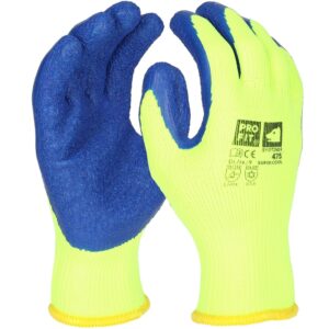 VINTERHANDSKE, SUPER COOL, LATEX, GUL/BLÅ - 9 - Handsker - EN ISO 21420 - Handsker