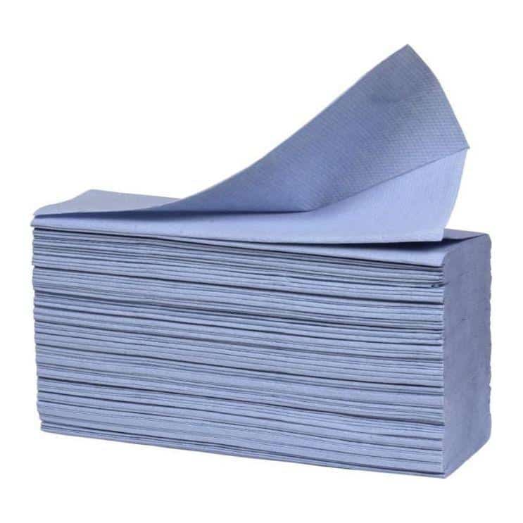 Håndklædeark 6137 Neutral 2-Lags 24 x 23,5 cm blå 3750 ark - Rengøring - DISCOUNT - Fødevaregodkendt