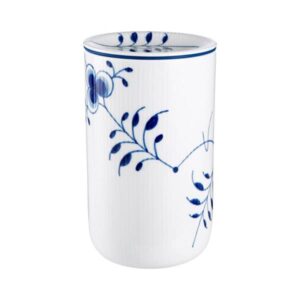 Royal Copenhagen Blå Mega Riflet opbevaringskrukke - stor