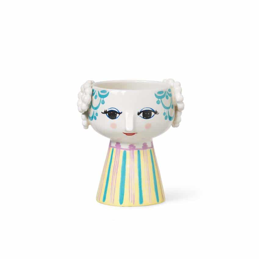 Bjørn Wiinblad - Eva Lysestage, H 9,5 cm, lys blå