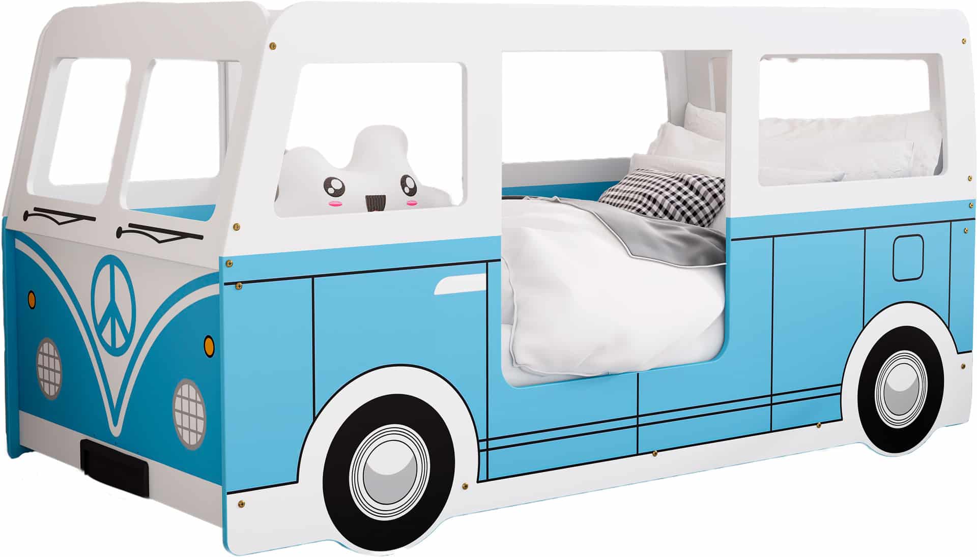 Campervan autocamper børneseng Blå (200 x 90 madras)