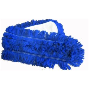Fejemoppe blå Acryl med lommer 80 cm - - -