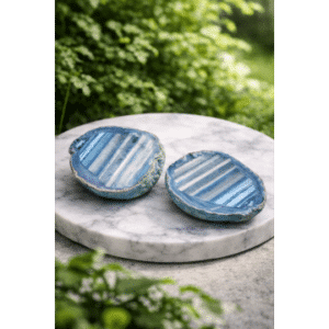 Unika blå agat sæt - Agat - GodKarmaShop