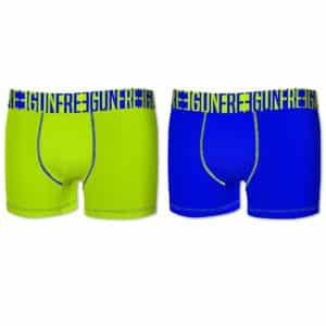 2-pack Microfiber Boxershorts - Gul og Blå - Freegun