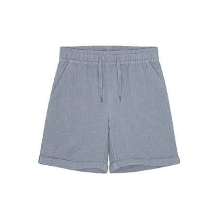 BIRKHOLM Muslin Shorts Støvet Blå
