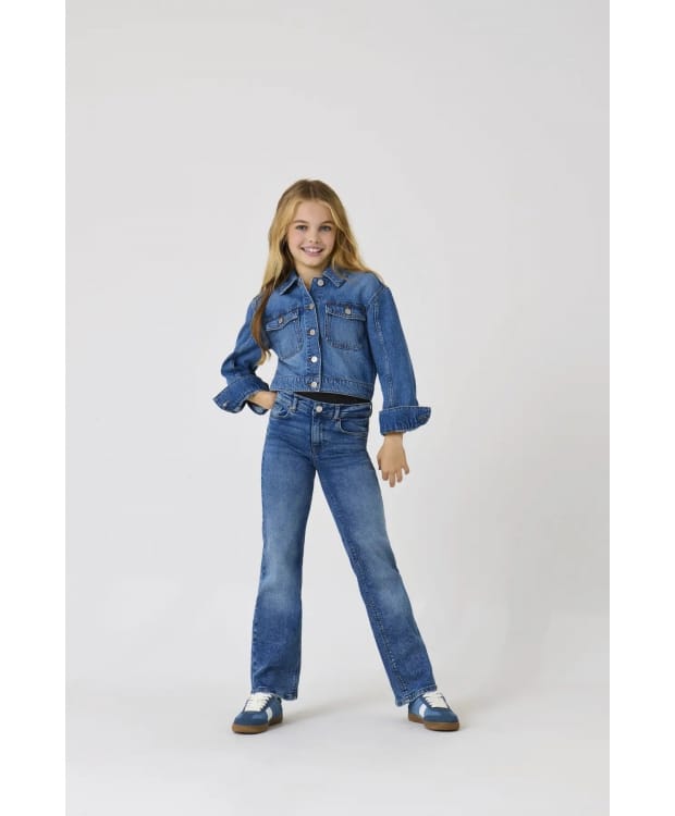 KIDS ONLY KOGJUICY wide fit jeans i blå til piger