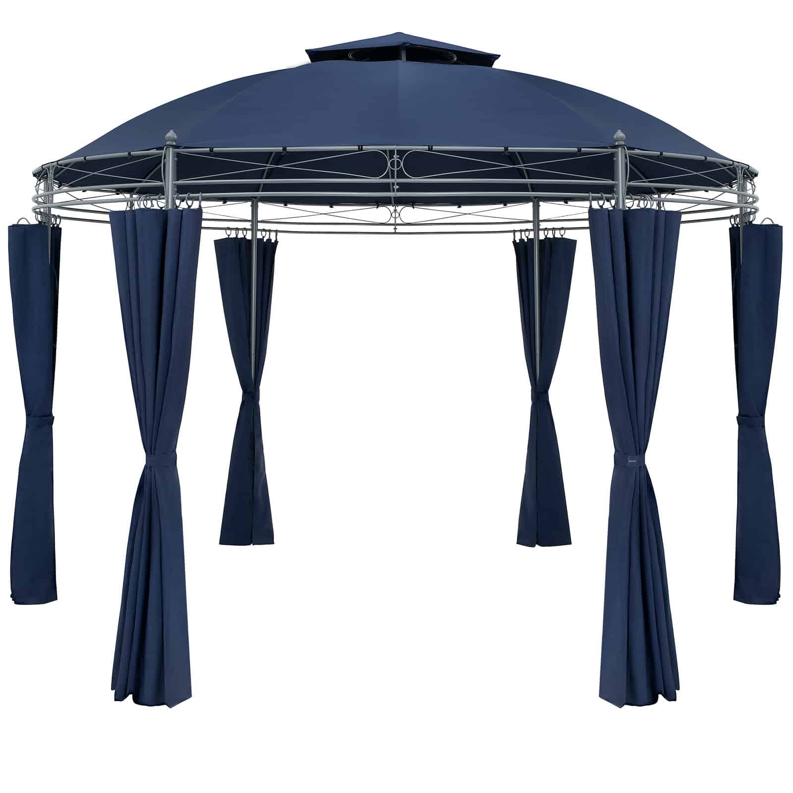 Pavillon Toscana Blå Ø3,5m UV-beskyttelse 50+