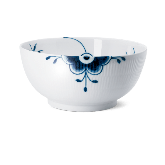 Royal Copenhagen Blå Mega Riflet skål - 310 cl