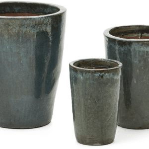 Urtepotte sæt Kave Home Rotja - blå keramiske krukker nordisk design