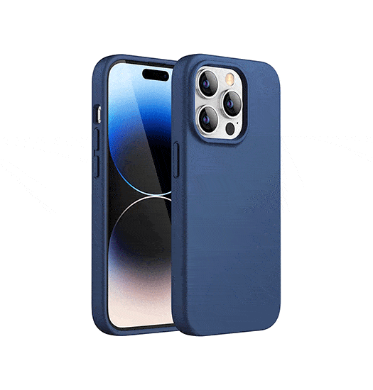 iPhone 13 Pro - Deluxe™ Soft Touch Silikone Cover - Blå
