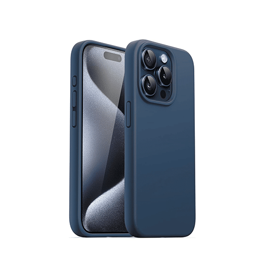 iPhone 16 Pro - Deluxe™ Soft Touch Silikone Cover - Blå