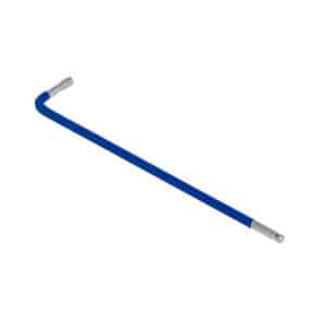 BATO Stiftnøgle farvet blå lang med kugle 1/8" x 126mm.