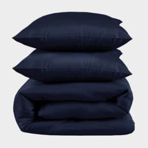 Bambus sengetøj navy blå 240x220