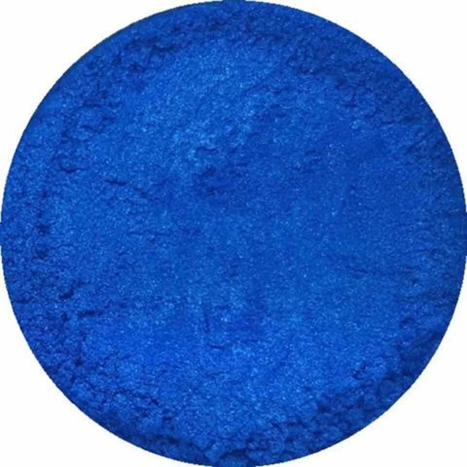 Mineralfarve til kosmetik Blå 'Elektrisk' 5 g - Naturlig pigment, uden kemiske farvestoffer - Hedenhus Zip-lock pose